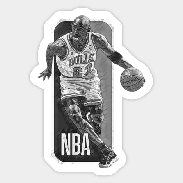 Bulls 23 Michael Jordan Classic Mosaic Sticker by neogu